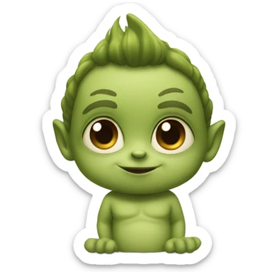 Toddler gremlin  sticker