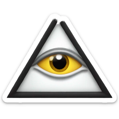 Eye in triangle  sticker