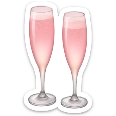 Pink champagne sticker