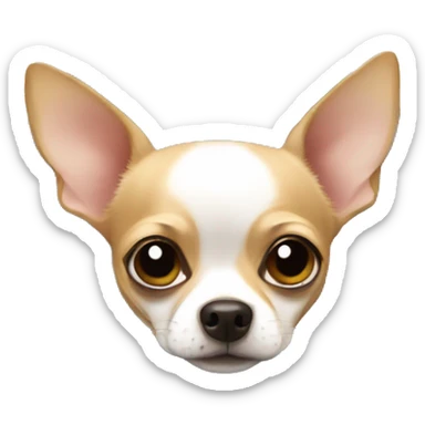 Chihuahua in a duvet sticker