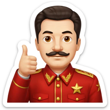 Stalin thumbs up  sticker