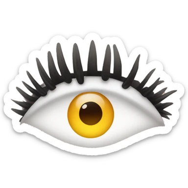 Long eyelashes sticker
