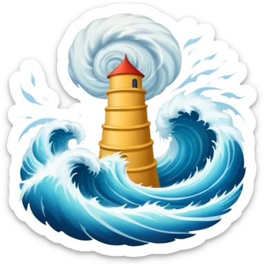 Tornado Tsunami sticker
