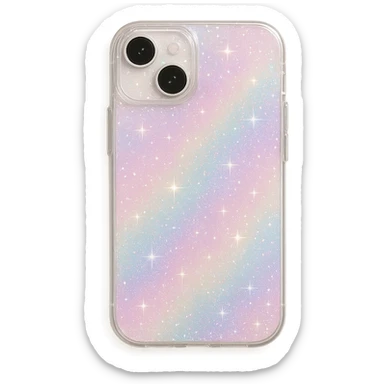sparkly pastel phone case sticker