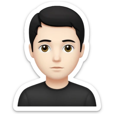 Victor Van Dort head sticker