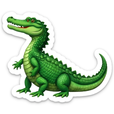 crocodile side view sticker