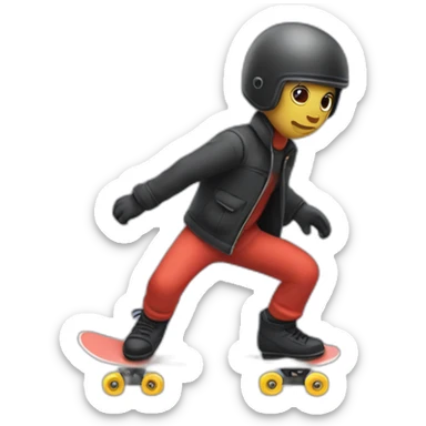 Calimero en patinete sticker