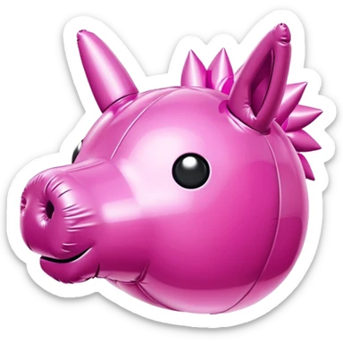 jeff koons spam pink inflatable pinata sticker