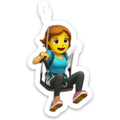 gets hit on a zip line sticker