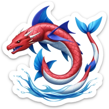 Gyarados-Suicune-Kyogre-fusion, full body sticker