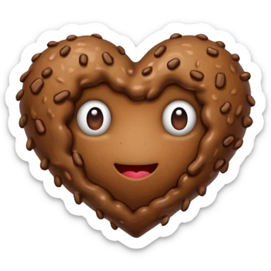 Caca noeux coeur sticker