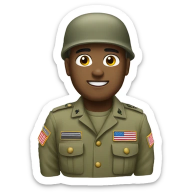 Create a us army emoji  sticker