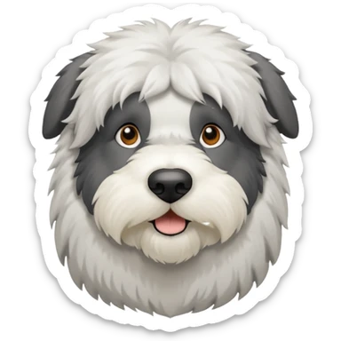 Perro viejo pastor inglés sticker