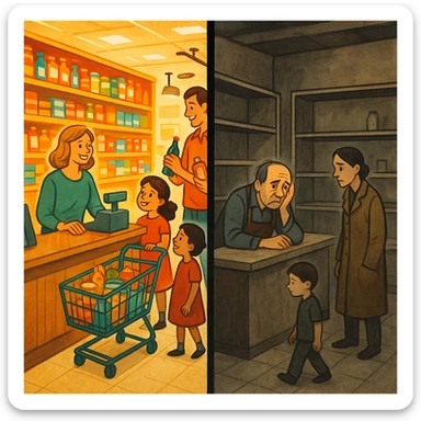 Convince store poor store & More sticker