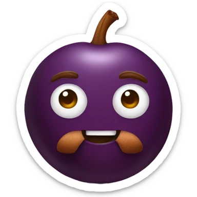 Plum and cinnamon  sticker