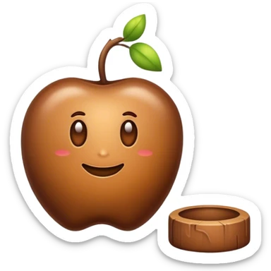 Objetos color café  sticker