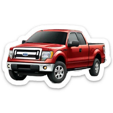 2011 red ford f-150 sticker