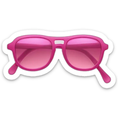 lunettes roses sticker