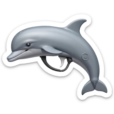 Dolphin with a glock sticker