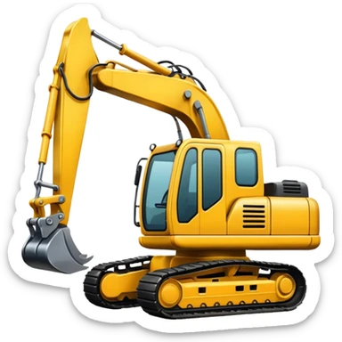A excavator  sticker