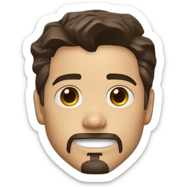 Tony stark iron man sticker