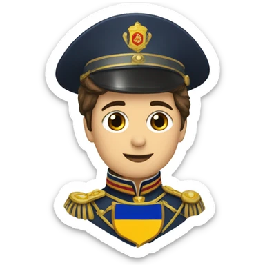 CORONEL CON BANDERA GALLEGA  sticker