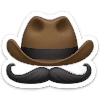 Un gars moustachue sticker