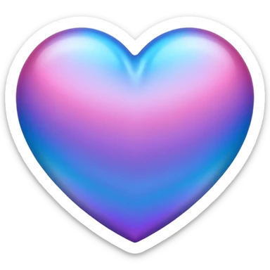 Ombré pink blue purple heart 2016 vibes sticker