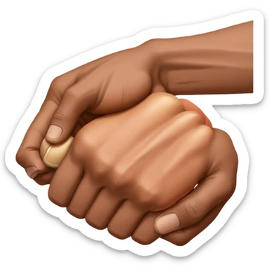 Emoji con una mano en el culo  sticker