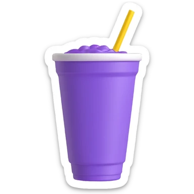 purple drink in styrofoam cup sticker