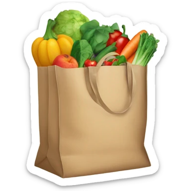 grocery bag sticker