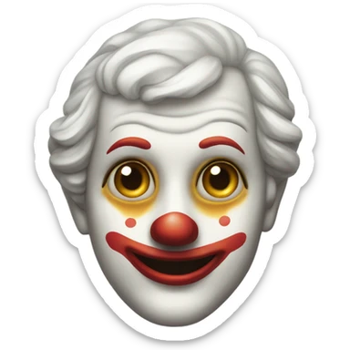 narcissus clown sticker