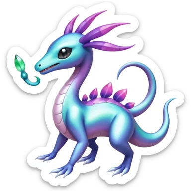 Meloetta-Goodra-Cresselia-Salandit-Palkia-Pokémon-Fakémon-fusion-creature sticker