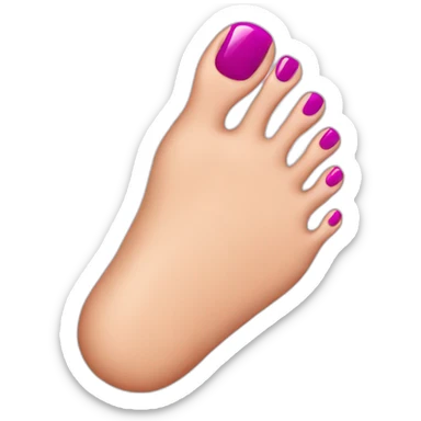 woman feet nail polish sticker