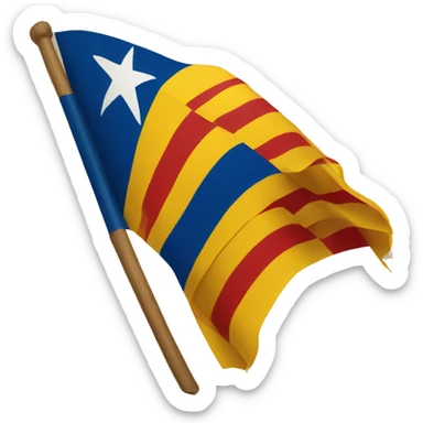 catalonia's flag sticker