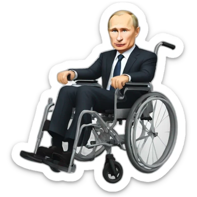Putin wheelchair sticker