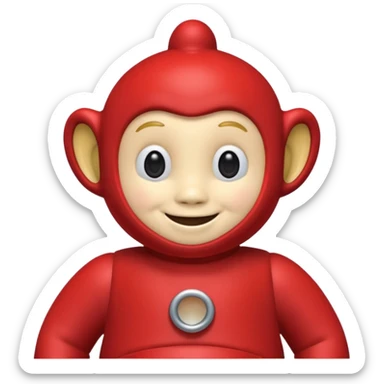 teletubby red sticker