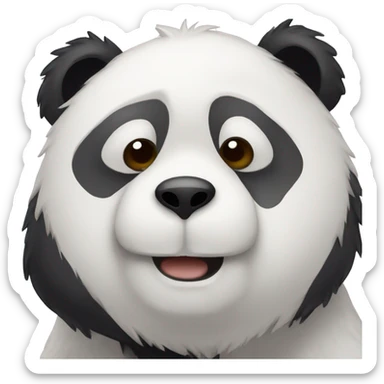 A panda in the same form as this bear '🧸' sticker