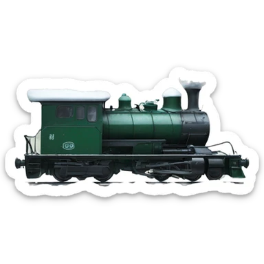 Snowpiercer plowing through snow at 123 mph. Locomotive... sticker