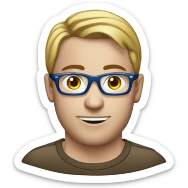 A blue bmw e60 sticker