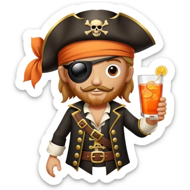 aperol spritz pirate sticker
