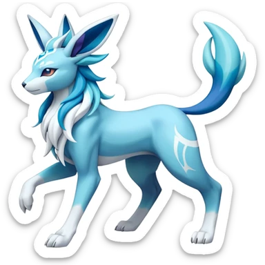  Cobalion-Suicune-Glaceon-fakemon (full body) sticker