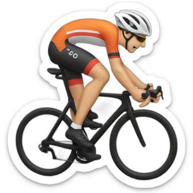 Cycliste qui tombe sticker