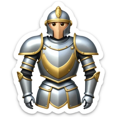 Suit of Armor on display  sticker