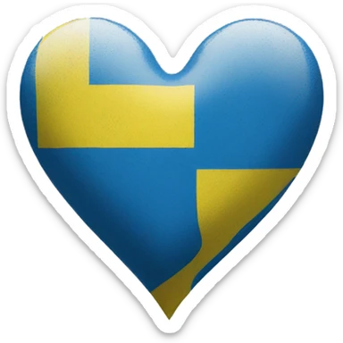 Ukraine heart sticker