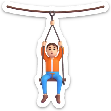 emoji-style figure hanging from a gallow, cartoonish, clear emotion, no text sticker