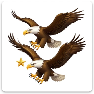 Eagles With Star sticker