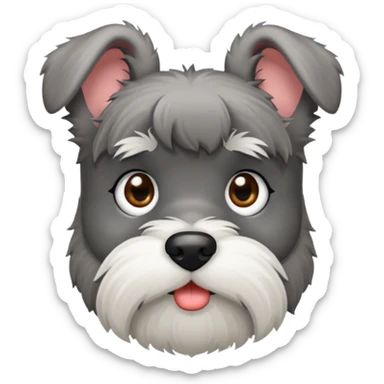 mini schnauzer emoji sticker