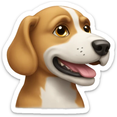 Dog on dog on dog on dog sticker