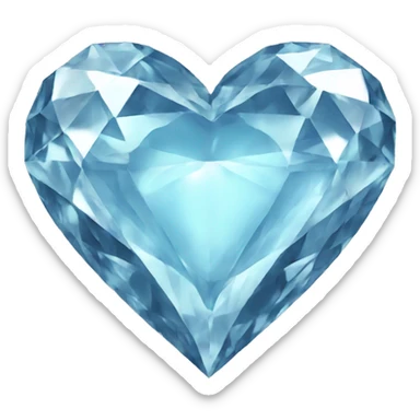 diamond heart sticker